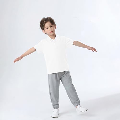 Image of Boy Polo Shirt Pique School Uniform Shirt for Kid Golf Top Youth Boy 5-14Y