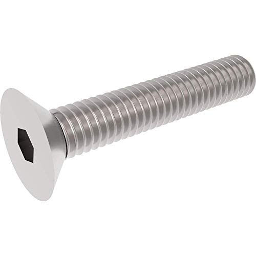 Image of Fullerkreg 18-8 Stainless Steel Hex Drive Flat Head Screw M5 x 0.8 mm Thread, 12 mm Long,Packs of 100