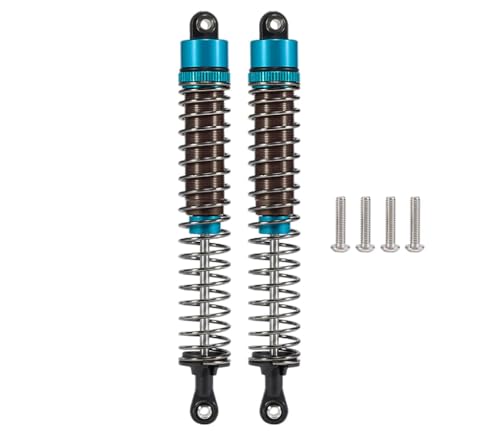 1/10 RC Oil Leakproof Shocks,2Pcs Adjustable Oil Filled Shocks 52mm-120mm for 1/10 RC Buggy Truggy On Road Touring Drift Cars Monster Trucks Upgrade Parts (2pcs 120mm blue)