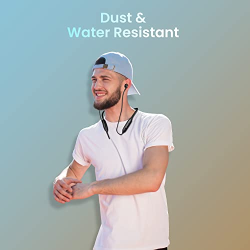 Image of Toreto Alpha Lite (TOR 230) in Ear Bluetooth Neckband with Dedicated Gaming Ultra-Low Latency Mode | Type C Fast Charge | 30 Hours Playtime | Clear Sound | Water & Dust Resistant (Black)