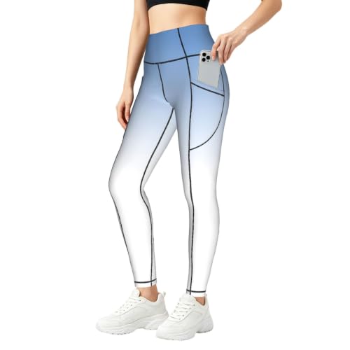 Pantalon de yoga femme bleu texturé pour running et look casual