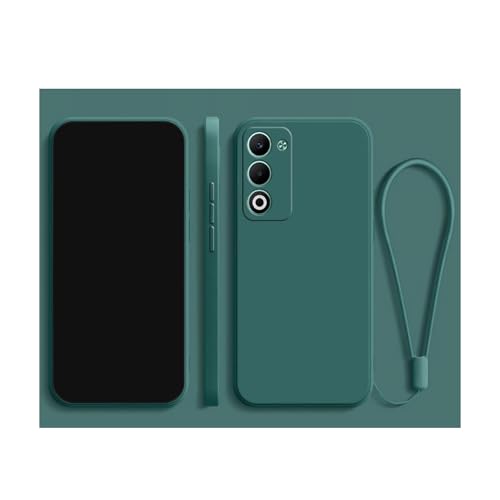 A5 5G CPH2735 �P�[�X�p�̏Ռ��ɋ��� �V���R���f�� �X�g���b�v�t�� �l�C �\�t�g�P�[�X �w�ʃJ�o�[ CASE �����K���X�t��(�O���[��)