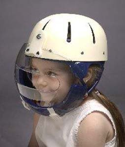 Hard Shell Helmet with face guard - Tan, large