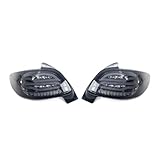 SFIFHSKFH feux arrière voiture Pour Peugeot 206 2004 2008 feu arrière DRL frein inverse brouillard Plug And Play voiture assemblée 2 pièces feux LED Clignotants arrière(Light Black)