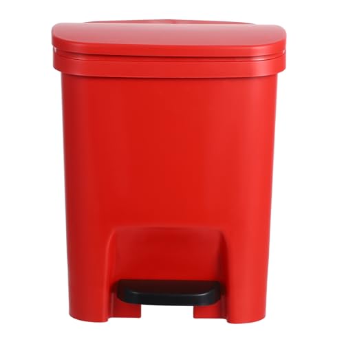 Caneca de basura rectangular con pedal y tapa 10 L
