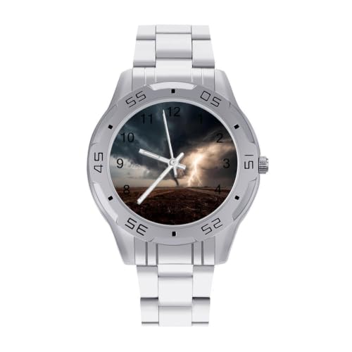 Image of Storm Tornado Hurricane Men's Watches Analog Quartz Wrist Watch