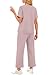 WIHOLL Cruise Outfits for Women 2026 Summer Beach Vacation Clothes Fashion Resort Wear Travel Sets on Plane 2 Piece Comfy Matching Sets Women Clothing Fall Winter Break Pajamas Sets Grey Pink L