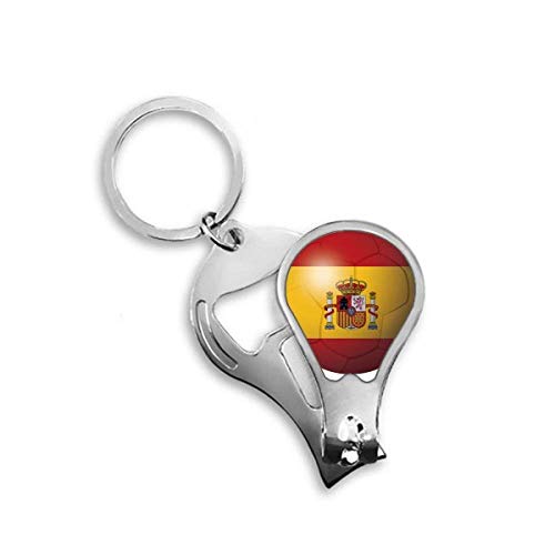 Coupe-ongles de pieds Espagne drapeau national football pour pédicure