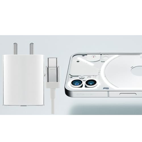 Image of The Black Store Original 45W USB-C Power Adapter and Cable Compatible with CMF Phone 2 Pro - Ultra-Fast Charger with Smart Protection