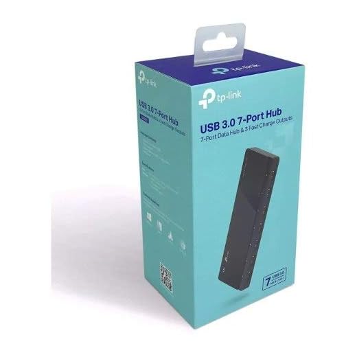 Hub Usb Tplink 3.0 Com 7 Portas - Com Fonte Externa - Uh700