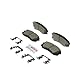 BOSCH BC1826 QuietCast Premium Ceramic Disc Brake Pad Set - Compatible with Select Hyundai Kona Electric, Sonata; Kia Forte, Niro EV, Optima; FRONT
