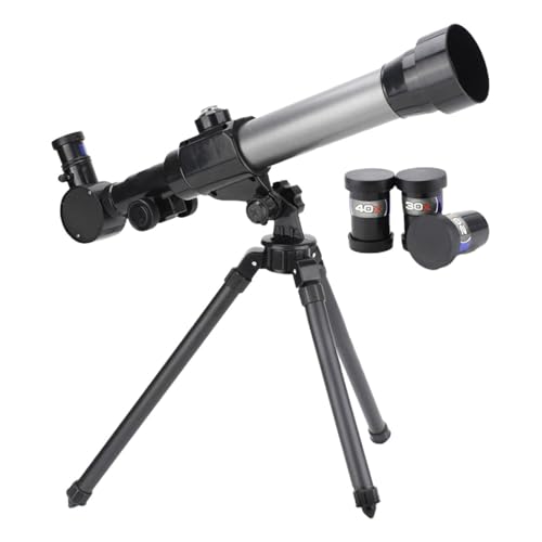Telescopio para niños con trípode | Telescopio refractor óptico con oculares HD | Monocular portátil para visualización de luna, estrellas y paisaje