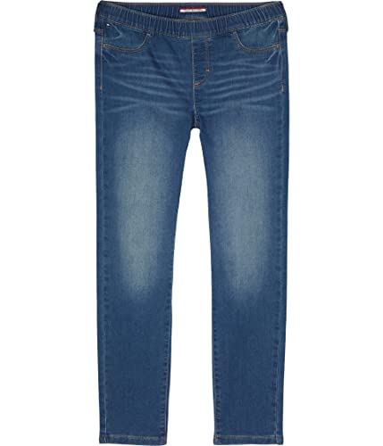 Tommy Hilfiger Girls' Adaptive Denim Leggings With Velcro Brand Closure And Magnetic Fly, Toni Wash, Xl #TOP20