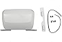 Brock Replacement Rear Bumper Trailer Painted Hitch Tow Cover Compatible with 2007-2014 Suburban Tahoe Yukon 19172860