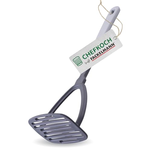 CHEFKOCH Kartoffelstampfer Köln – Hochwertiges Küchenwerkzeug aus Deutschland, Ideal für beschichtetes Kochgeschirr, aus recyceltem Material, Hitzebeständig bis 270°C, Spülmaschinengeeignet