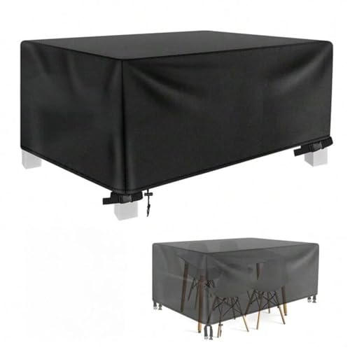 Housse pour meubles de jardin étanche anti-UV bâche de protection table et chaises extérieures Oxford 420D