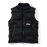 [ナンガ] 別注 AURORATEX EMBROIDERY DOWN VEST オーロラテックスエンブロイダリーダウンベスト (M, BLACK)