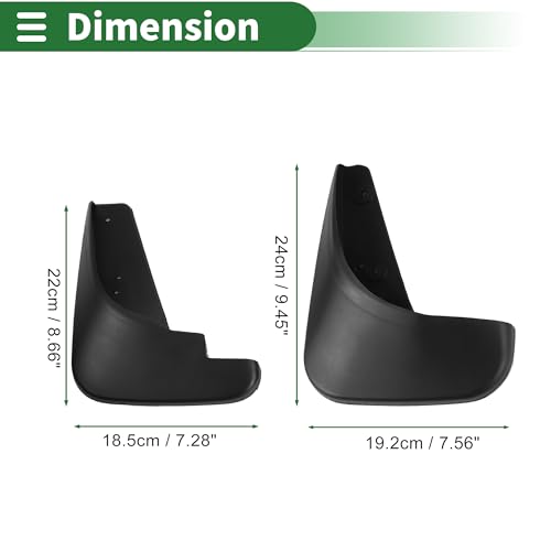 Image of Motoforti Mud Flaps Splash Guards Mud Guards for Buick Excelle(Saloon) 2004-2008 W /Mount Accessories