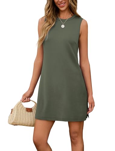 Image of Sampeel Dresses for Women 2025 Casual Summer Sundresses Sleeveless Tank Dress Fashion Outfits