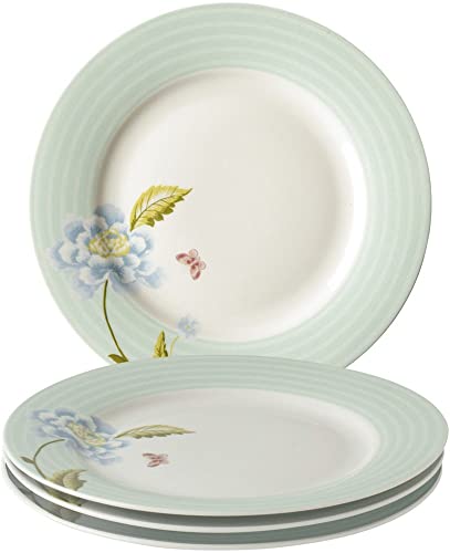 Laura-Ashley-Heritage-Mint-Candy-10-Dinner-Plate-Set-in-Giftbox-Porcelain-Dining-Plates-Microwave-Safe-Ceramic-Dinnerware-FloralGreen Laura Ashley Heritage Mint Candy 10 Dinner Plate Set in Giftbox Porcelain Dining Plates Microwave Safe Ceramic Dinnerware FloralGreen