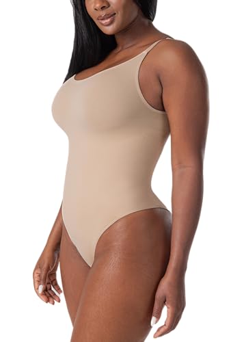 Image of SHAPERMINT Brief & Thong Bodysuit - Tummy Control Seamless Body Shaper, Shapewear for Women Small to Plus Size