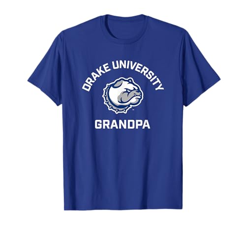 Drake University Bulldogs Arched Grandpa T-Shirt