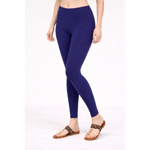 Image of Women Cotton Ankle Leggings Combo | Soft Stretchable Breathable Fabric | High Waist Comfortable Fit Bottom Wear for Kurti Office Casual & Daily Use