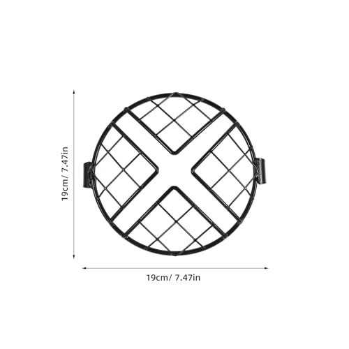 Diseño moderno en rejilla de malla metálica negra para protección de faros 2