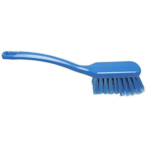 Maya Professional Tools 10201-2 Kurze Mehrzweck-Stielbürste mittelharte Borsten, FBK/Lebensmittelhygiene, 270 mm x 47 mm, Blau