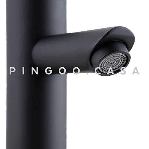 Pingoo.Casa, Torneira para Banheiro, Misturador Monocomando, Alta Xingu, Preto