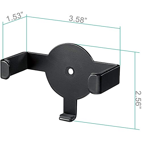 Image of Metal Wall Mount Echo Dot 2nd Generation Holder Bracket Case Stand for Smart Home Speaker Assistant (SWM-EH-01B), Black by WALI