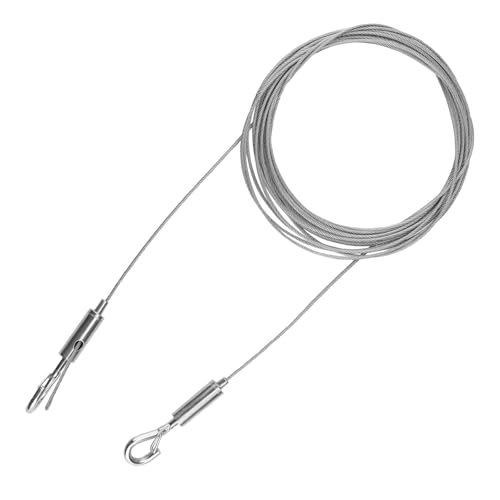 Câble Inox 1,5mm X 5m LERANXIN - Avec Œillets Réglables Pour Suspension