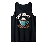 Photo Gallery divertente tazza di caffè grafica beans & steam caffeine lovers citazione canotta Photo Gallery divertente tazza di caffè grafica beans & steam caffeine lovers citazione canotta
