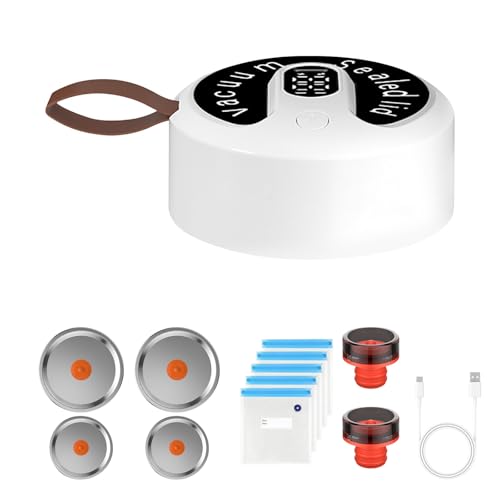 Juego de sellado eléctrico al vacío de tarro de vidrio eléctrico totalmente automático, parada de succión para almacenamiento de alimentos, fermentación y sellado al vacío