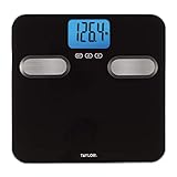 Taylor Precision Products Body Composition 400lb Bathroom Scale Black with Stainless Steel Accents