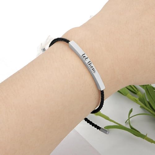 Let Them Theory Adjustable Tube Bracelet Stretchable Braided