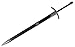 Vulcan Gear Medieval Crusader Sword with Scabbard - Choose Your Style (King's Sword Carbon Steel Color)