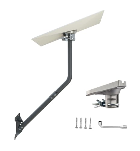 CEKAY Starlink Gen 3 Mounting Kit with 35" Pole & Pipe Adapter – Heavy-Duty Adjustable J-Pole Mast for Wall, Eave or Roof, Compatible with Starlink Standard 4 X Dish