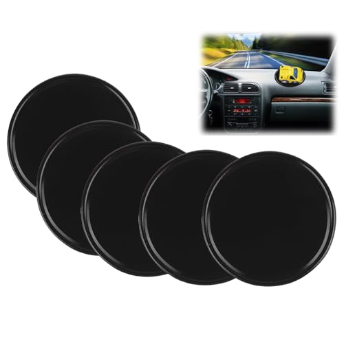5 Stück Anti Rutsch Pad Auto,Auto Armaturenbrett Anti-Rutsch-Matte, Waschbare Antirutschmatte für Handy Armaturenbrett,Silikon-Fixiermatte,Antirutsch Pads, für Auto Dekoration(Rund