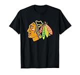 Chicago Blackhawks Icon Black Officially Licensed T-Shirt