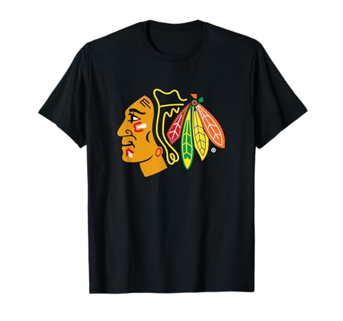 Chicago Blackhawks Icon Black Officially Licensed T-Shirt