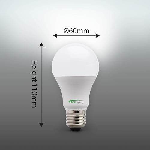 BELL Lighting E27 LED Bulbs 3 Pack | 8.1W 810 Lumen 4000K Natural White | Non-Dimmable Large Edison Screw ES LED GLS Light Bulb Energy Saving 60W Equivalent LED Bulb Screw in E27 Natural White Bulbs - Image 3