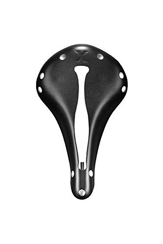 Selle Anatomica X2 Leather Bike Saddle For Comfortable Racing Long And Short Distances Black Silver #TOP1