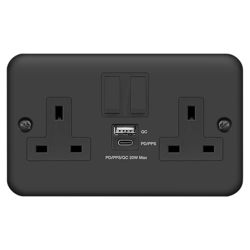 Enchufe doble USB C para cargar móviles sin adaptadores 2