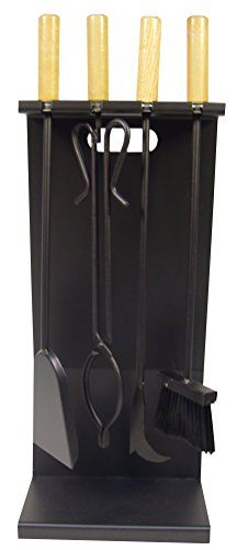 IMEX EL ZORRO, S.L. JUEGO CHIMENEA PLANO 4 PIEZAS (NEGRO)