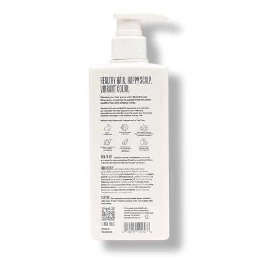Image of oVertone The Ultimate Shampoo: Hydrating & Strengthening Hair & Scalp Conditioner, Supports Color Longevity, Invigorating Tea Tree & Peppermint, Vegan & Cruelty-Free
