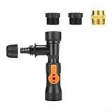 Zoegneer Juego de cambiador de agua al vacío para acuario con manguera de 12 mm y conector de grifo, herramienta de limpieza fácil de peceras para una rápida eliminación de desechos y un cómodo cambio