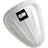 Gunn & Moore GM Cricket | Padded Box Abdo Guard | Strong Plastic Slip In Traditional Guard | Soft Padding For Secure Comfort and Fit | White | Youth