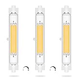  30W Regulable R7S LED 118MM con 3000LM Bombilla Lineal Reemplazo de 200-300W Bombilla Halógena 360 Grados de Iluminación para Lámpara de Pie Luz Cálida 2700K 3-Unidades,Natural White,118mm 30w