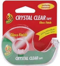 Duck Tape Henkel Crystal Clear Gloss Finish Tape 3/4 inch x 650 inch H20876 (6-Pack)